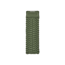 Матрас надувной одинарный Naturehike CNK2550WS019, 65 мм, с мешком для надувания, зеленый