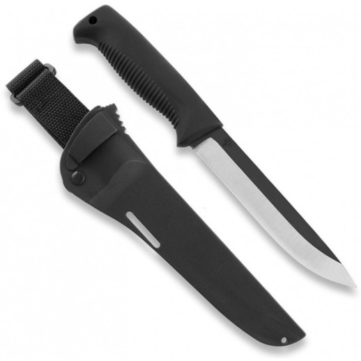 Нож Peltonen M95, без покрытия, черный