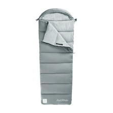 Спальник с капюшоном с обычным мешком для хранения Naturehike M400 CNK2350WS023, (1°C), левый, серый