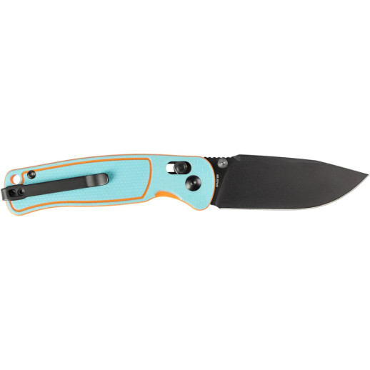 Нож CJRB Shale Black Blade, AR-RPM9, G10 blue/orange