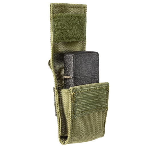 Зажигалка Zippo 236 Blk Crackle Ltr Tactical Pouch OD Green (49400)