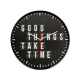 Часы настенные Technoline ,черные, Good Things Take Time (775485)