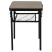 Стол Bo-Camp Garland 60x45 cm Black/Wood look (1404195)