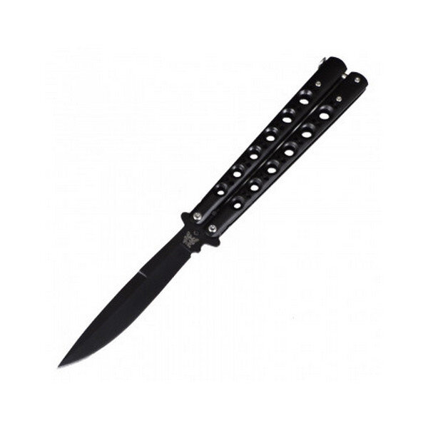 Нож бабочка Benchmade с лезвием лепесток, черный