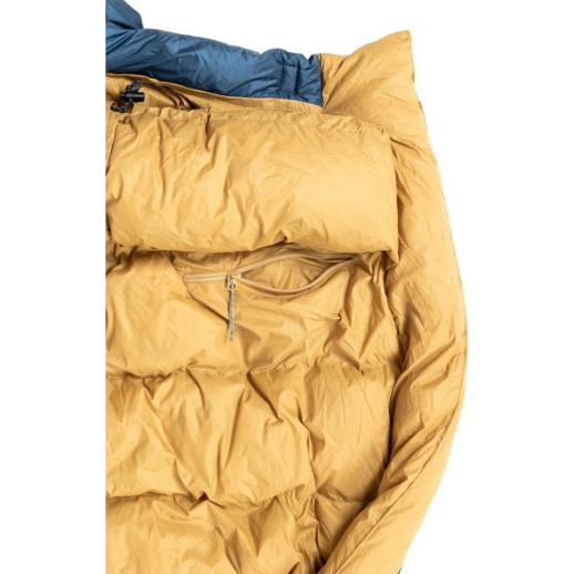 Спальник пуховой Turbat KUK 500 legion blue/dark cheddar - 185 см - синий/оранжевый