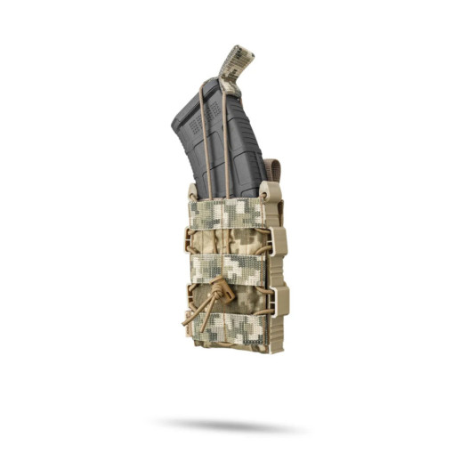 Подсумок Ukrarmor одинарный (пластиковый) для магазина АК/AR Пиксель