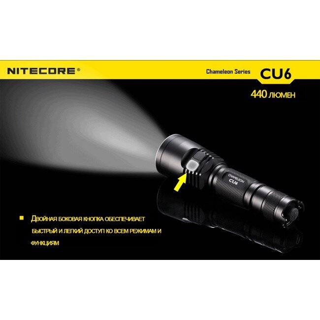 Фонарь Nitecore CU6 (белый + ультрафиолет + RGB) 48772