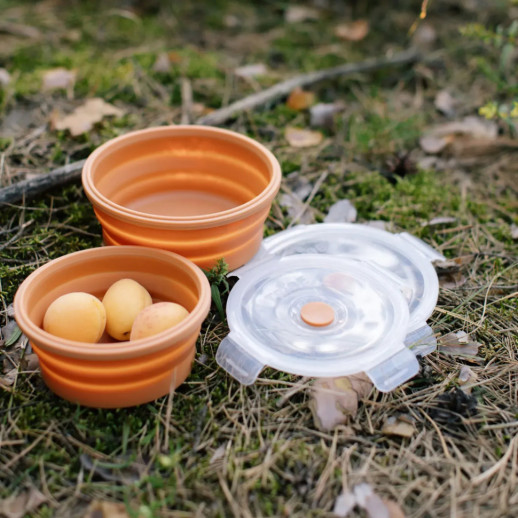 Контейнер Tribe Bowl Container 550 мл силиконовый T-FF-0045, ocher