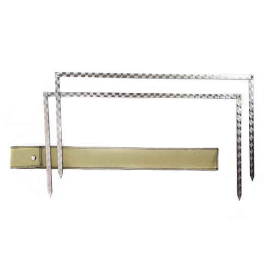 Мангал-рамка (подставка для шампуров) СИЛА 62 х 31 х 1,5 см, из нержавеющей стали 3 мм, с чехлом