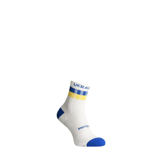 Компрессионные носки защитные летние Protector ShortDry Ultra New сине-белые M 40-43