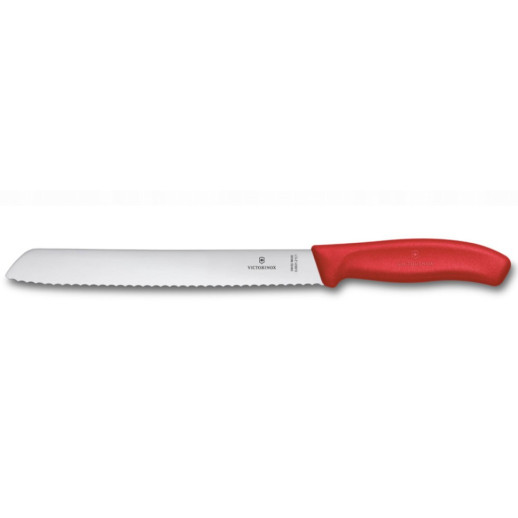 Нож для хлеба Victorinox Swiss Classic 21см волн красн 6.8631.21C1B