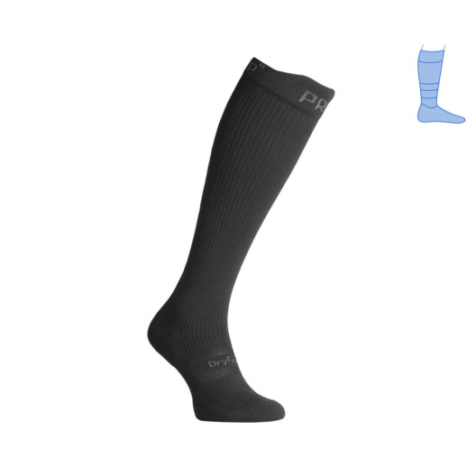 Компрессионные гольфы защитные летние Protector LongDry+ PRO черные L 44-47