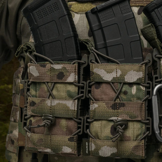 Подсумок Ukrarmor одинарный(пластиковый) для магазина АК/AR Мультикам