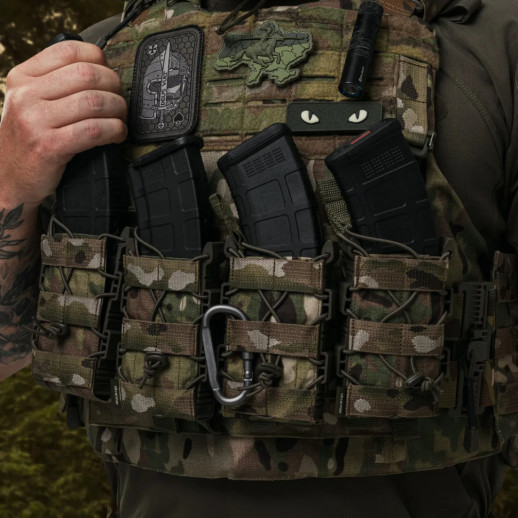 Подсумок Ukrarmor одинарный(пластиковый) для магазина АК/AR Мультикам