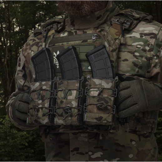 Подсумок Ukrarmor одинарный(пластиковый) для магазина АК/AR Мультикам