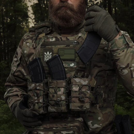 Подсумок Ukrarmor одинарный(пластиковый) для магазина АК/AR Мультикам