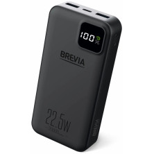 Повербанк (Power Bank) Brevia 20000mAh 22,5W, Li-Pol, LCD, Black