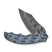Нож складной туристический Civivi Pentad (8.8 см) Damascus / Micarta синий / белый