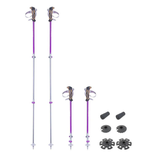 Трекинговые телескопические палки Pinguin Ascent FL Cork, 63-135 см, Violet (PNG 813135)