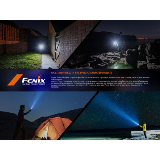 Фонарь ручной Fenix SW05R-RED LED черный (витринный образец / поврежденная упаковка)