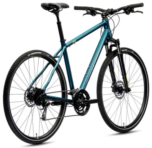 Велосипед Merida 2021 crossway 100 l(55) teal-blue(silver-blue/lime)