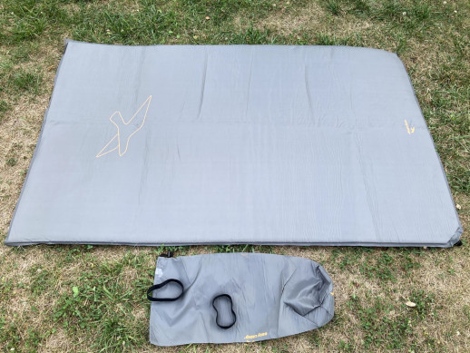 Коврик туристический Easy Camp Self-inflating Siesta Mat Double 5 cm Grey (300058)