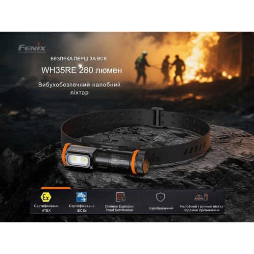 Фонарь налобный взрывобезопасный Fenix WH35RE