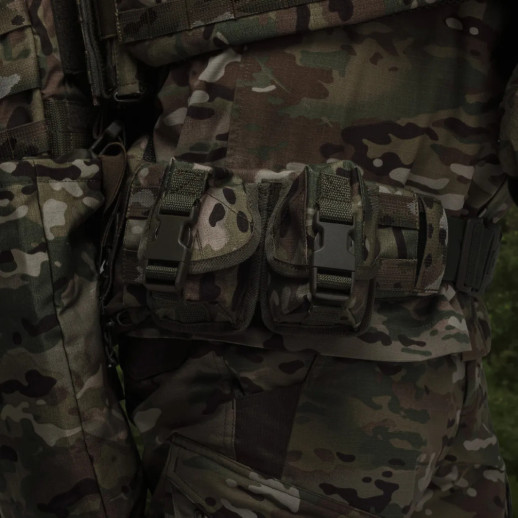 Подсумок Ukrarmor под гранату. Крепеж Molle. Cordura 500D Мультикам