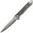 Нож Artisan Shark Damascus Titanium серый