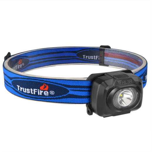 Фонарь налобный TrustFire HL3R Headlamp, черный (открытая упаковка/перезаряженный аккумулятор)