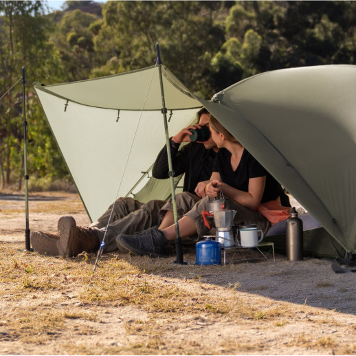 Палатка трехместная ультралегкая Naturehike Mongar UL CNK2550WS037, зеленая