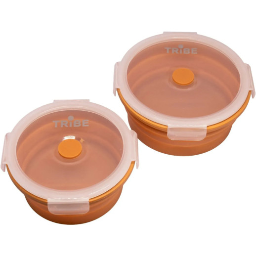 Контейнер Tribe Bowl Container 800 мл силиконовый T-FF-0046, ocher