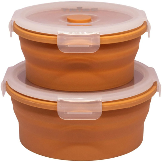 Контейнер Tribe Bowl Container 800 мл силиконовый T-FF-0046, ocher