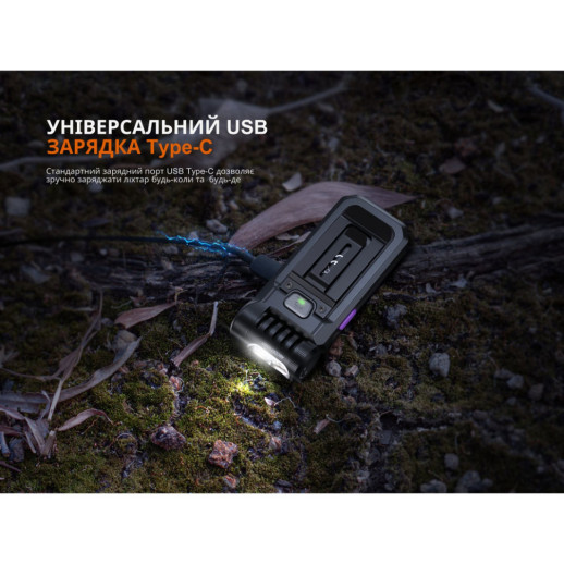 Фонарь ручной Fenix SW05R-UV LED черный (витринный образец / поврежденная упаковка)