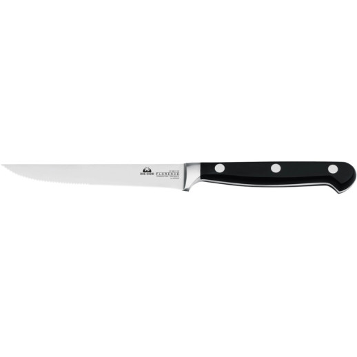 Нож кухонный Due Cigni "Florence" Steak Knife 110 мм - черный