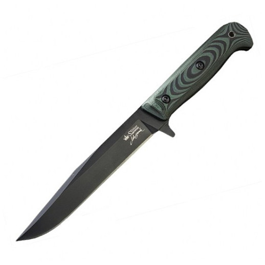 Нож Kizlyar Supreme Intruder черный, сталь D2 рукоять G10