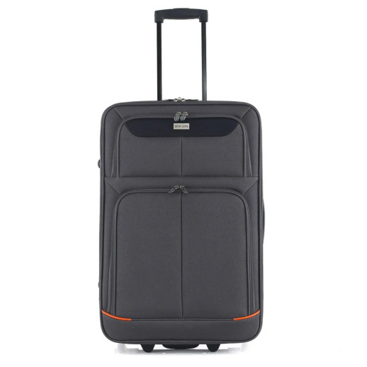 Чемодан Semi Line 24" (M) Grey/Orange Lines (T5754-2)
