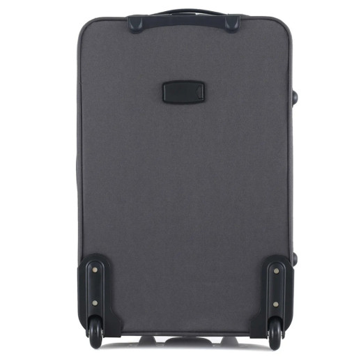 Чемодан Semi Line 24" (M) Grey/Orange Lines (T5754-2)