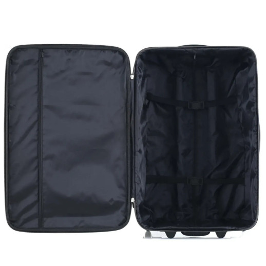 Чемодан Semi Line 24" (M) Grey/Orange Lines (T5754-2)