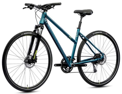 Велосипед Merida 2021 crossway 100 l(l) teal-blue(silver-blue/lime)