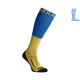 Компрессионные гольфы защитные летние Protector LongDry+ сине-желтые M 40-43