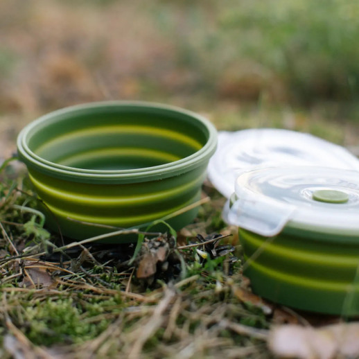 Контейнер Tribe Bowl Container 800 мл силиконовый T-FF-0046, olive