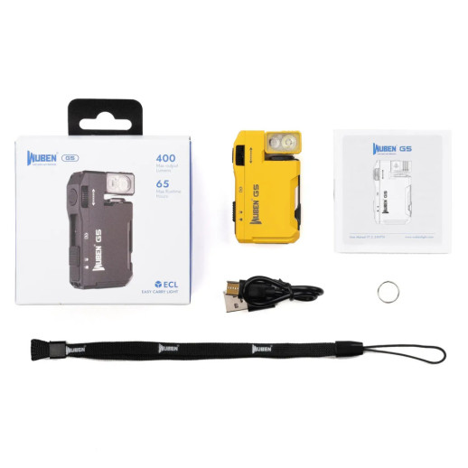 Фонарик ручной Wuben G5 Yellow