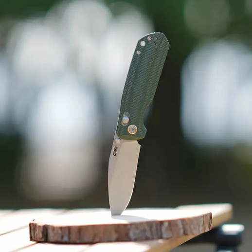 Нож CJRB Maximal, AR-RPM9, Micarta green