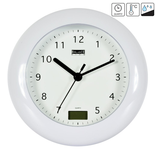 Часы настенные Technoline 506271 Bathroom Clock White (506271)