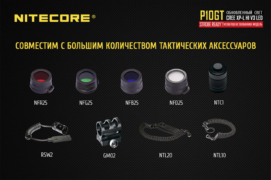 Фонарь Nitecore P10GT 34512
