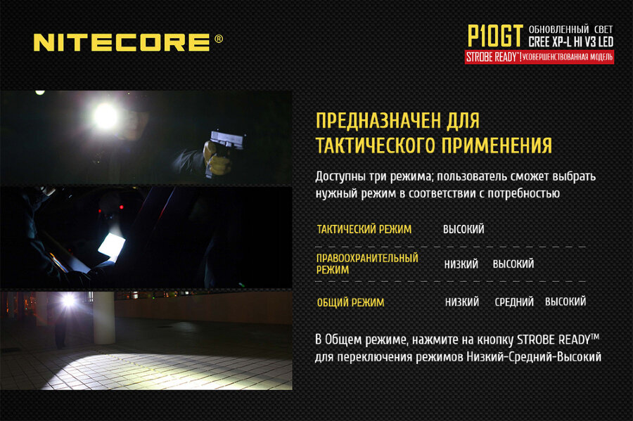 Фонарь Nitecore P10GT 34520