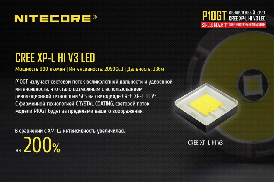 Фонарь Nitecore P10GT 34524