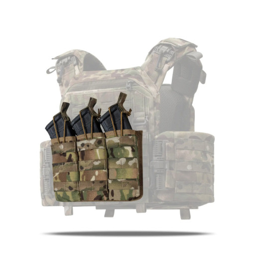 Подсумок Ukrarmor тройной под магазины АК/АR. Cordura 500D. Molle Мультикам