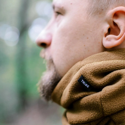 Повязка флисовая Tribe Neck Warmer T-KF-0024-coyote, S-M